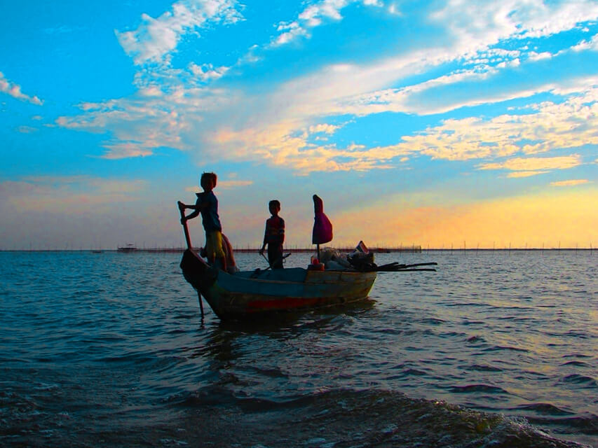 Tonle Sap Lake Sunset