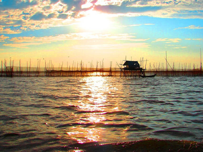 Tonle Sap Lake Sunset